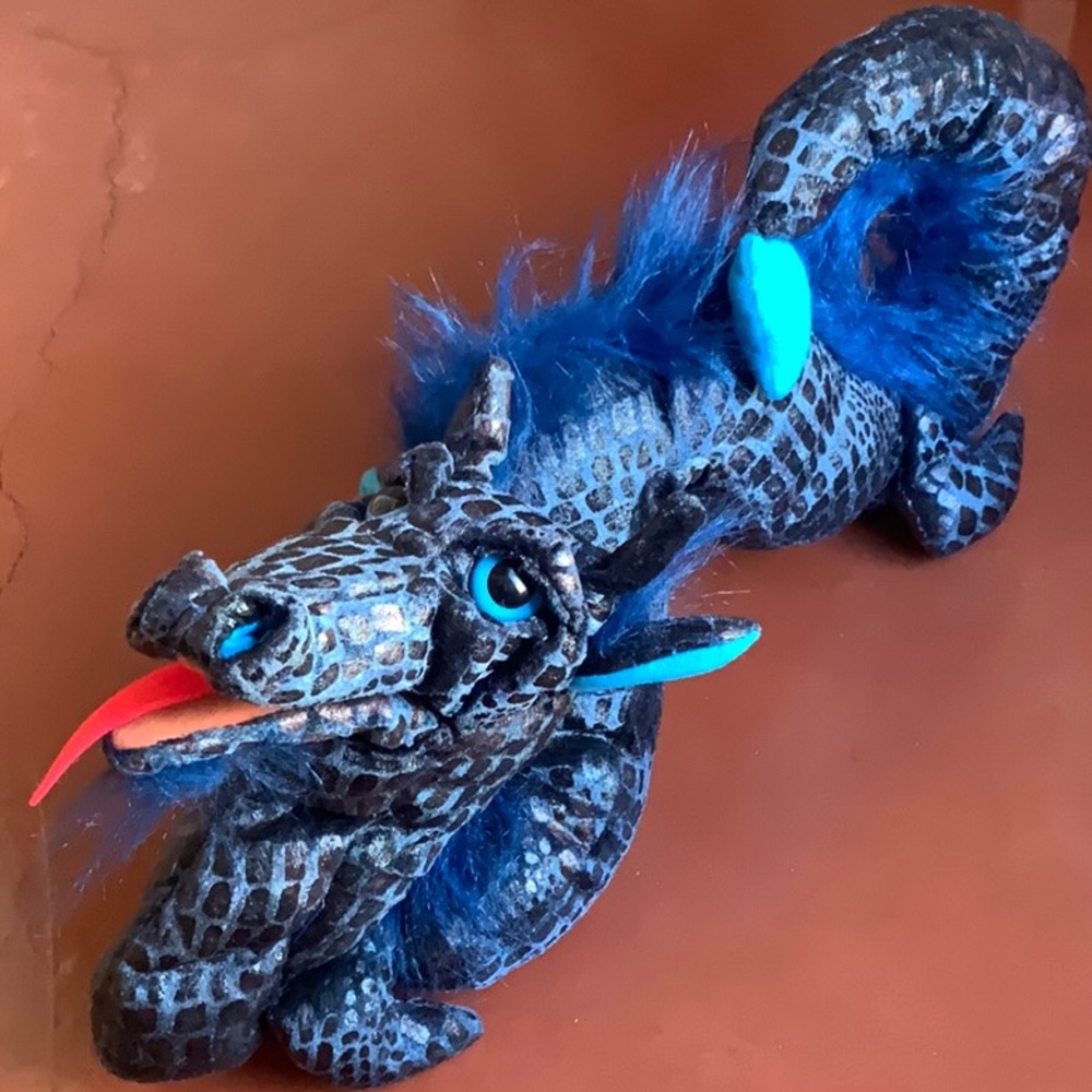 Blue Sea Serpent Folkmanis Puppet